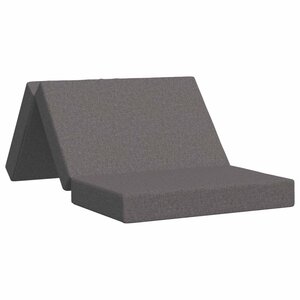 vidaXL Canapé-lit pliable 80 x 67 x 45 cm Gris clair