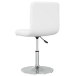vidaXL Tabouret de bar Blanc Similicuir
