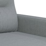 vidaXL Ensemble de canapés 2 Pièces coussins gris clair tissu