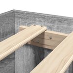 vidaXL Cadre de lit tête de lit sonoma gris 90x190 cm bois ingénierie