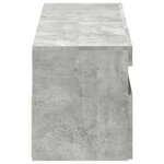 vidaXL Meubles TV avec lumières LED 2 Pièces gris béton 60x35x40 cm