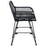 vidaXL Chaise de salle à manger 2 Pièces Noir 55 x 50 x 74 cm