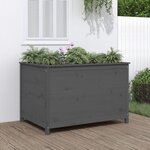 vidaXL Lit surélevé de jardin gris 119 5x82 5x78 cm bois de pin massif