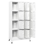 vidaXL Armoire à casier avec 12 compartiments 90x45x180 cm