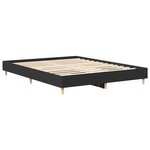 vidaXL Cadre de lit sans matelas noir 140x200 cm bois d'ingénierie