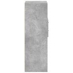 vidaXL Buffet haut gris béton 40x42 5x124 cm bois d'ingénierie