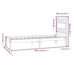 vidaXL Cadre de lit sans matelas blanc bois massif