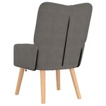 Fauteuil Relaxant VidaXL Gris Clair en Velours Côtelé