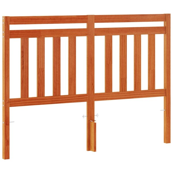 vidaXL Tête de lit cire marron 135 cm bois massif de pin