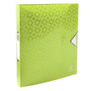 Classeur semi-rigide PP 7/10e 2 anneaux 30mm OffiX® - A4 maxi  couleurs aléatoires x 10 EXACOMPTA