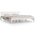 vidaXL Cadre de lit sans matelas blanc 180x200 cm