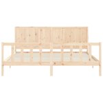 vidaXL Cadre de lit sans matelas 200x200 cm bois massif de pin