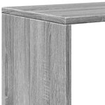 vidaXL Étagère séparatrice de pièce à 3 niveaux sonoma gris 99x29x99cm