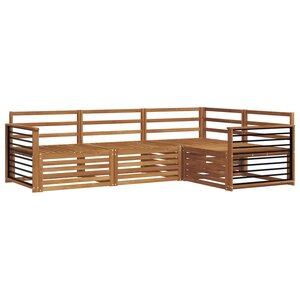 vidaXL Ensemble de canapés d'extérieur 4 pc Naturel