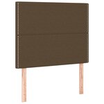 vidaXL Sommier à lattes de lit avec matelas Marron foncé 90x190 cm