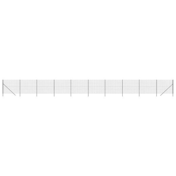 vidaXL Clôture en treillis métallique anthracite 1 4x25 m