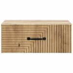vidaXL Cabinet de chevet mural Chêne artisanal 49 x 34 5 x 20 cm