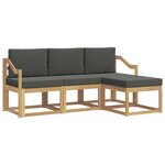 vidaXL Ensemble de canapés d'extérieur 4 pc