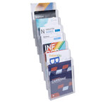 Trieur mural modulable vertical 8 compartiments a4 - cristal - exacompta
