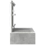 vidaXL Table de Toilette Gris 100 x 40 x 70 cm Bois d'ingénierie