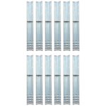 Vidaxl piquet de sol en forme de l 12 pièces acier galvanisé 5 x 5 x 50cm
