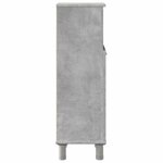 vidaXL Armoire de salle de bain Gris béton 30x30x95 cm Aggloméré