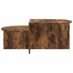 vidaXL Table basse Chêne fumé 100 x 50 x 40 cm Bois d'ingénierie