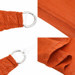 vidaXL Voile d'ombrage 160 g/m² triangulaire orange 2 5x2 5x3 5 m PEHD