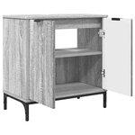 vidaXL Meuble de Lavabo de Salle de Bain avec stockage Sonoma gris