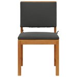 vidaXL Chaise de jardin 2 Pièces Marron 50 x 50 x 91cm