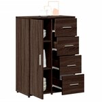 vidaXL Buffet chêne marron 60x31x84 cm bois d'ingénierie