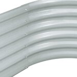 vidaXL Lit surélevé de jardin 160x80x44 cm Acier galvanisé Argenté