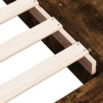 vidaXL Cadre de lit sans matelas chêne fumé 100x200 cm