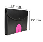 Trieur exafolio avec porte-bloc et valisette exactive - 6 compartiments - x 5 - exacompta