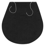 vidaXL Jeu de tapis de salle de bain 3 Pièces Tissu Anthracite