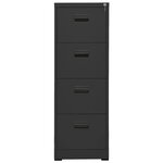 vidaXL Classeur Anthracite 46x62x133 cm Acier