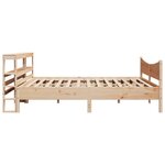 vidaXL Cadre de lit avec tête de lit 180x200 cm bois de pin massif