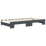 vidaXL Lit de jour avec gigogne et tiroirs sans matelas 90x190 cm