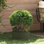 vidaXL Pot de Plantes Vert Olive Vert olive Plastique Moyen Jardinières