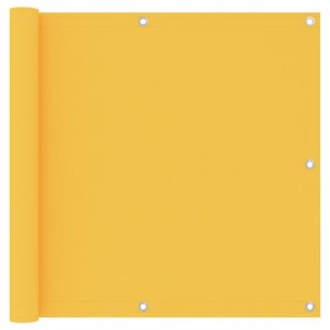vidaXL Écran de balcon Jaune 90x500 cm Tissu Oxford