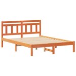 vidaXL Cadre de lit Marron Bois massif en pin
