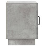 vidaXL Table de chevet 2 Pièces Gris Béton 43 x 34 5 x 47 cm