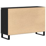 Buffet vidaXL Chêne Noir 104x35x70 cm Bois reconstitué