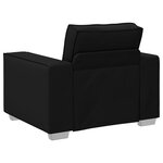 Fauteuil en cuir synthétique noir vidaXL - 59 cm