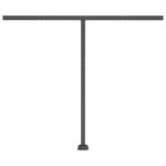 vidaXL Auvent manuel rétractable sur pied 350x250 cm Anthracite
