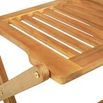 vidaXL Ensemble à manger de jardin pliable 5 Pièces bois massif d’acacia