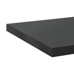 vidaXL Étagères murales 2 Pièces 100x40x3 cm noir acier inoxydable