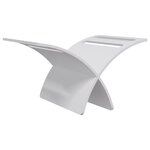 vidaXL Porte-revue en bois sur pied Blanc