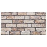 vidaXL Panneaux muraux 3D 10 Pièces marron clair 100x50 cm EPS