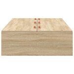 vidaXL Lit de rangement en chêne Sonoma 80x200 cm